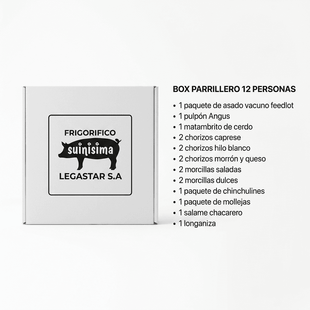 Box parrillero para 12 personas
